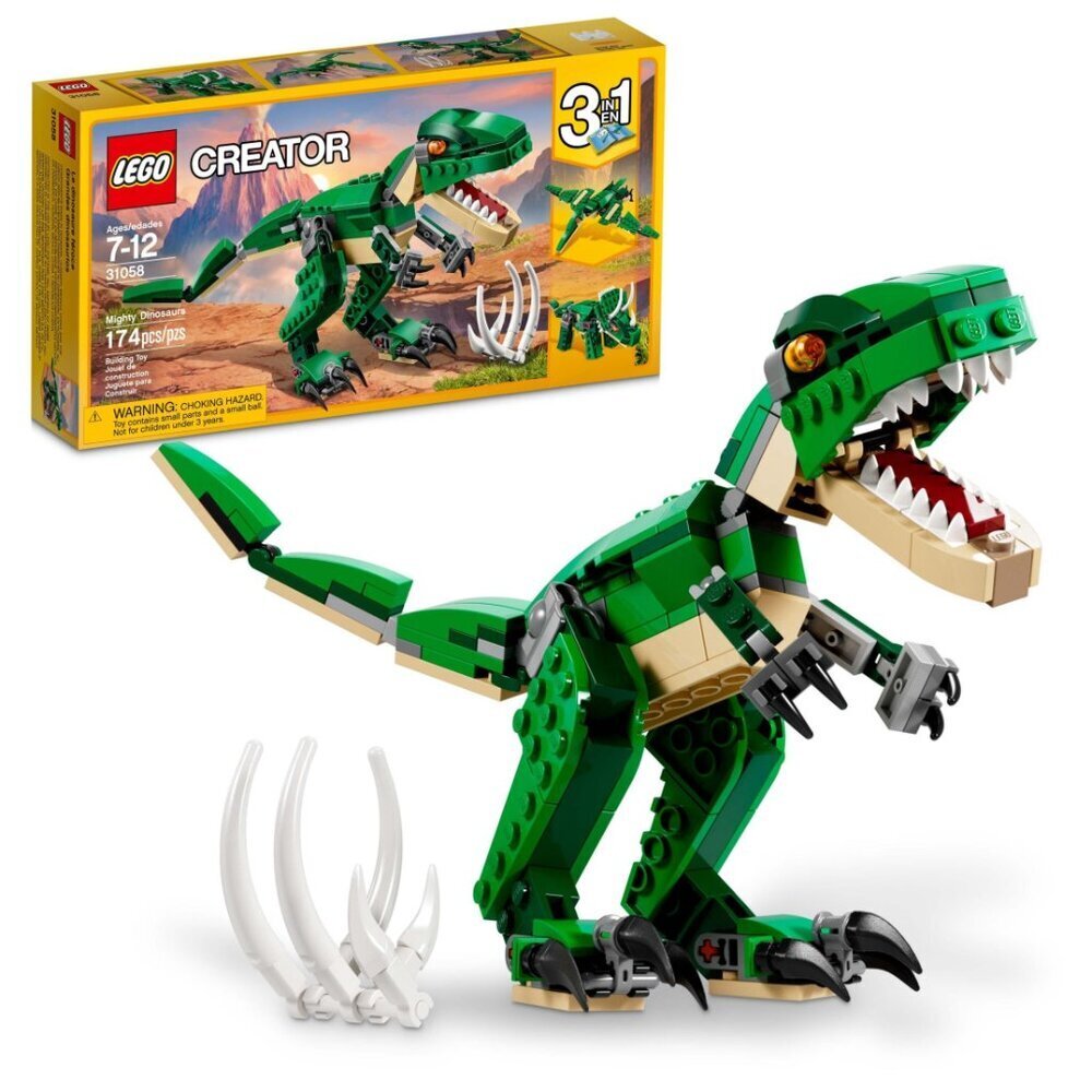 LEGO Creator Mighty Dinosaurs 31058 Build It Yourself Dinosaur Set (174 Pieces)